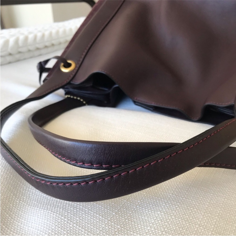 Coach 1941 Harmony Burgundy Oxblood Hobo with Gold Hardware & Rogue Hangtag - Picture 7 of 14